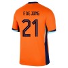 Conjunto (Camiseta+Pantalón Corto) Países Bajos Frenkie de Jong 21 Primera Equipación Euro 2024 - Niño